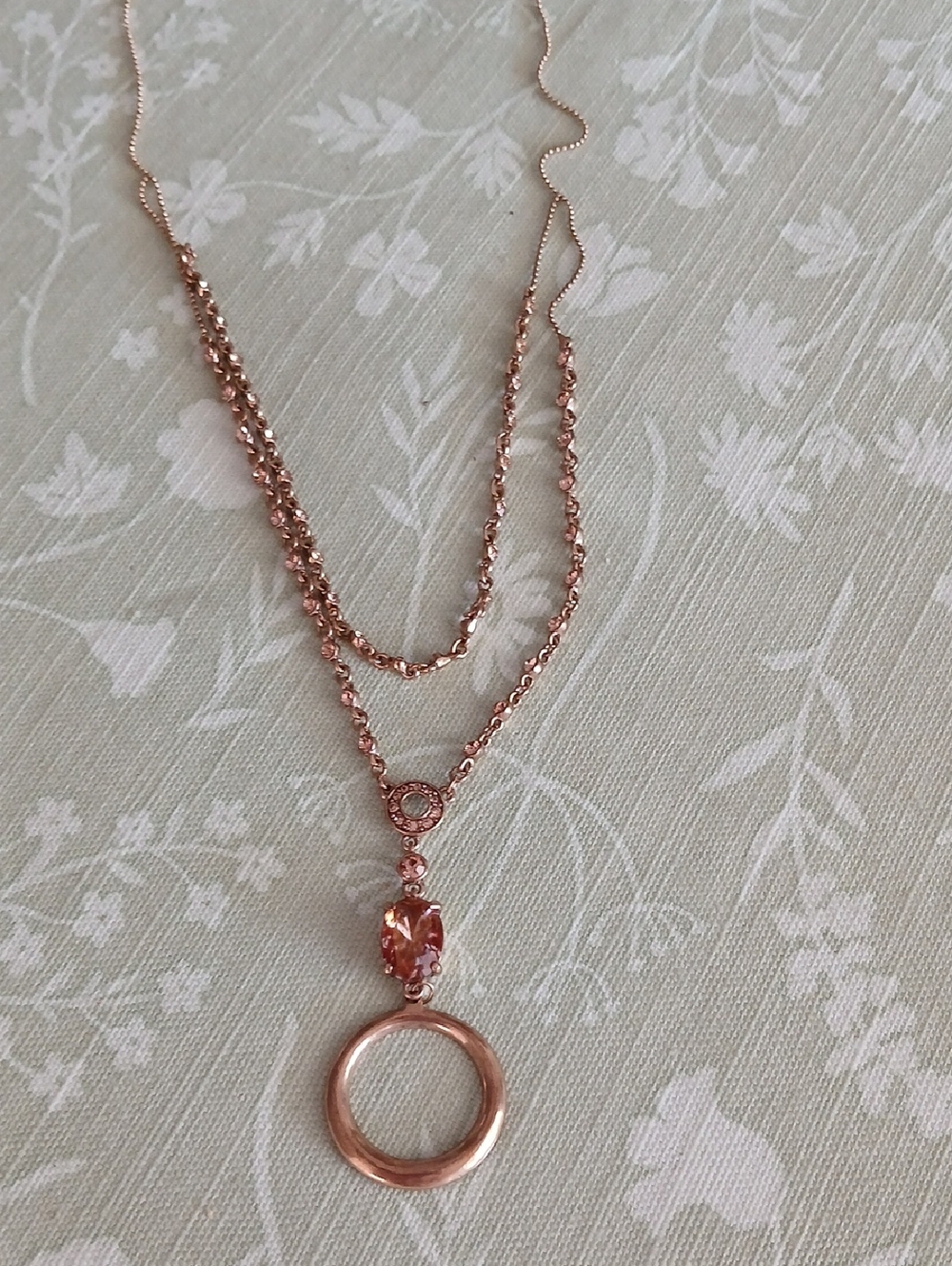 Vintage Monet Necklace With Amber Stones